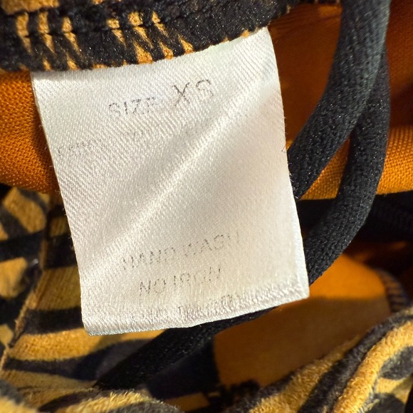Hidden Cult Tiger Striped Jumpsuit Womens‎ XS Lace Up Wynn Pants Flared RARE - Picture 11 of 11